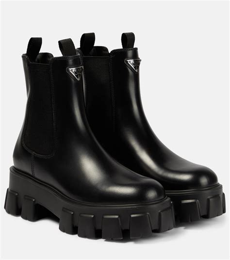 prada monolith ankle boots dupe|Prada Chelsea monolith boots.